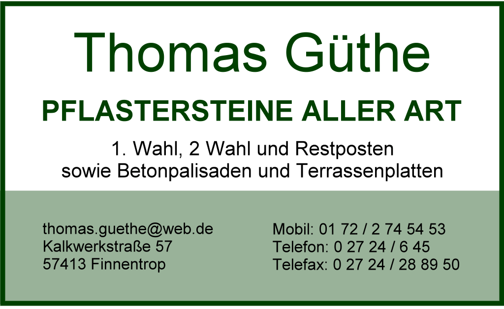 Thomas Güthe – Pflastersteine