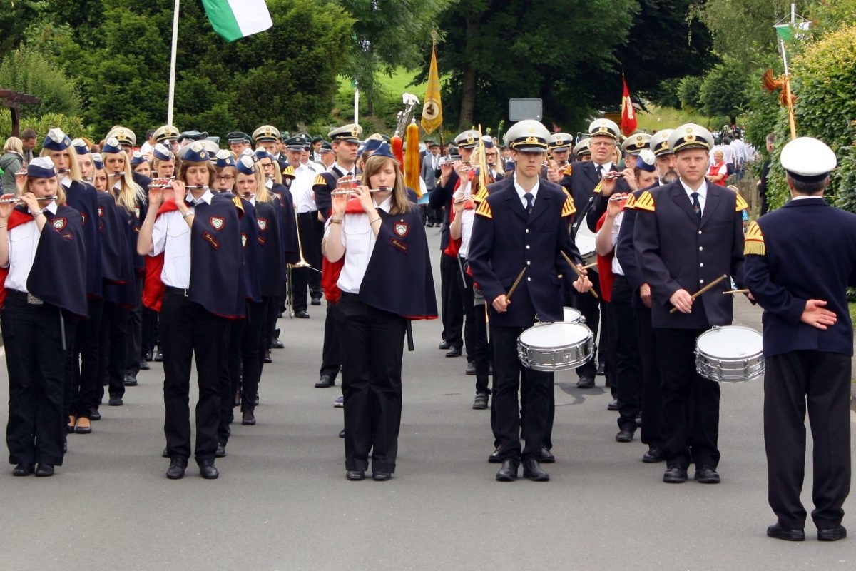 Tambourkorps Serkenrode Schützenfest Serkenrode, ca. 2012
(Foto: Reni Hahn)